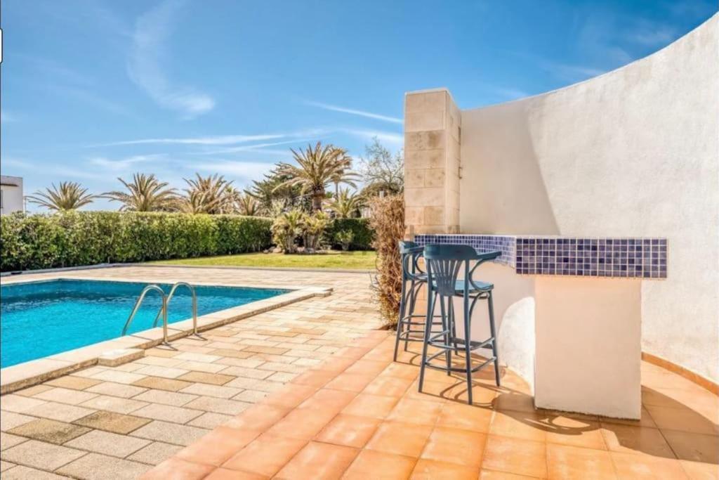 La Calma Espectacular Villa Con Jardin Y Piscina En Menorca S'Algar Exterior photo